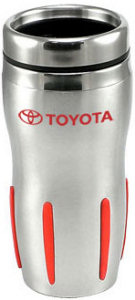 Promotional Travel Mugs: 16oz Rib Grip Tumblers
